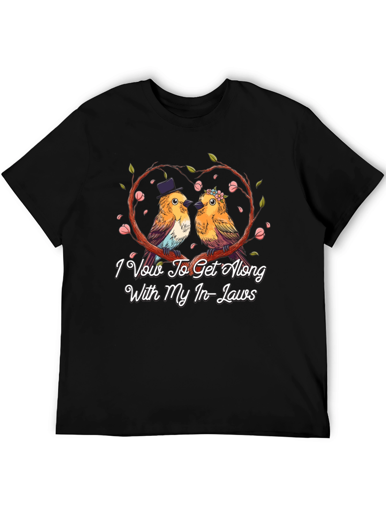 Humorous I Vow To Get Along Graphic Tee