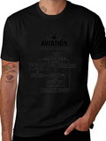 Aviation Troubleshooting Guide Black T-Shirt