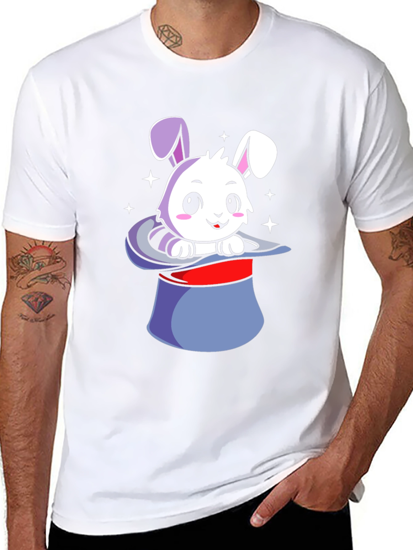 Bunny Magic T-Shirt - Cute Rabbit in Hat Design
