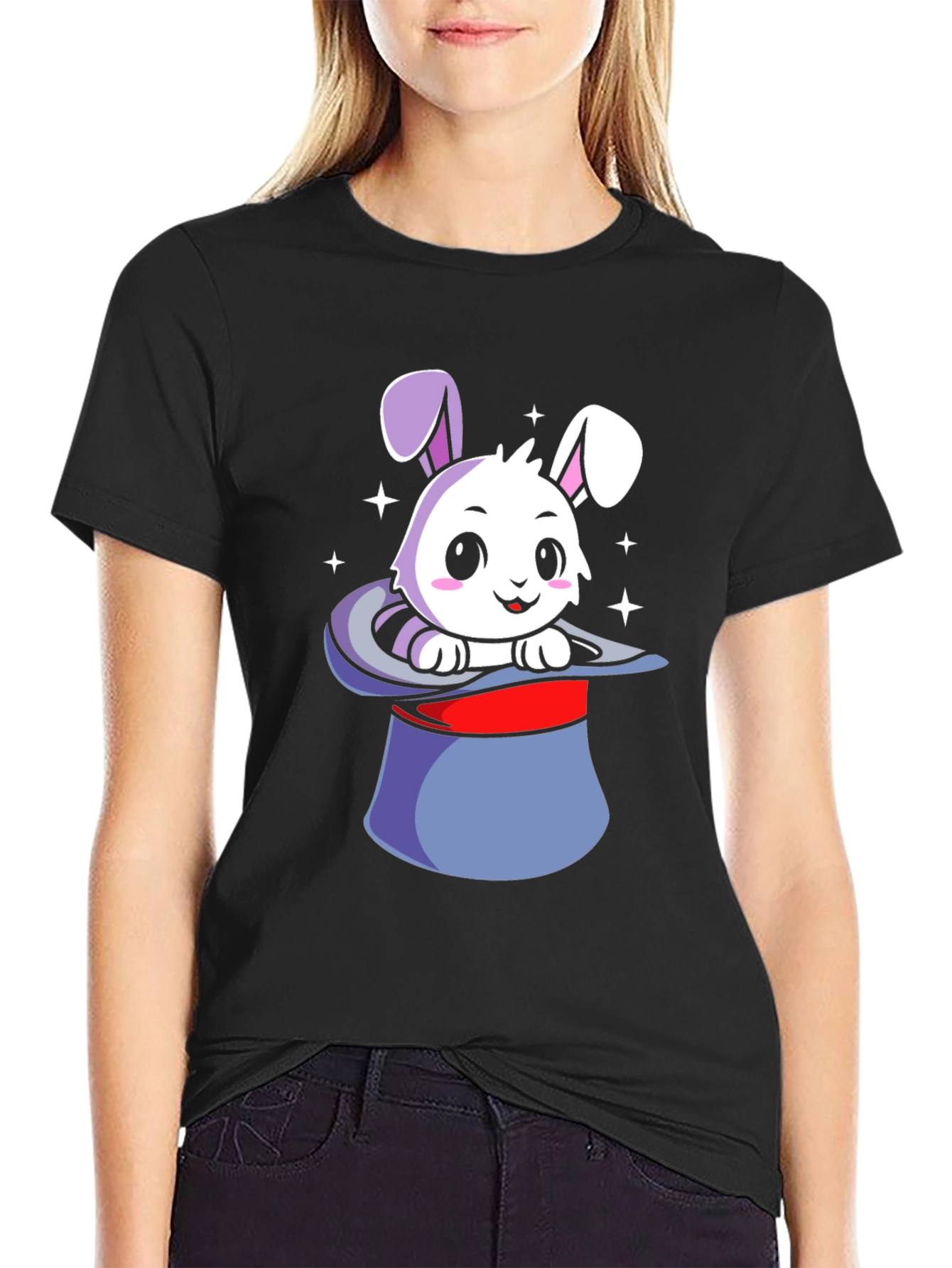 Bunny Magic T-Shirt - Cute Rabbit in Hat Design