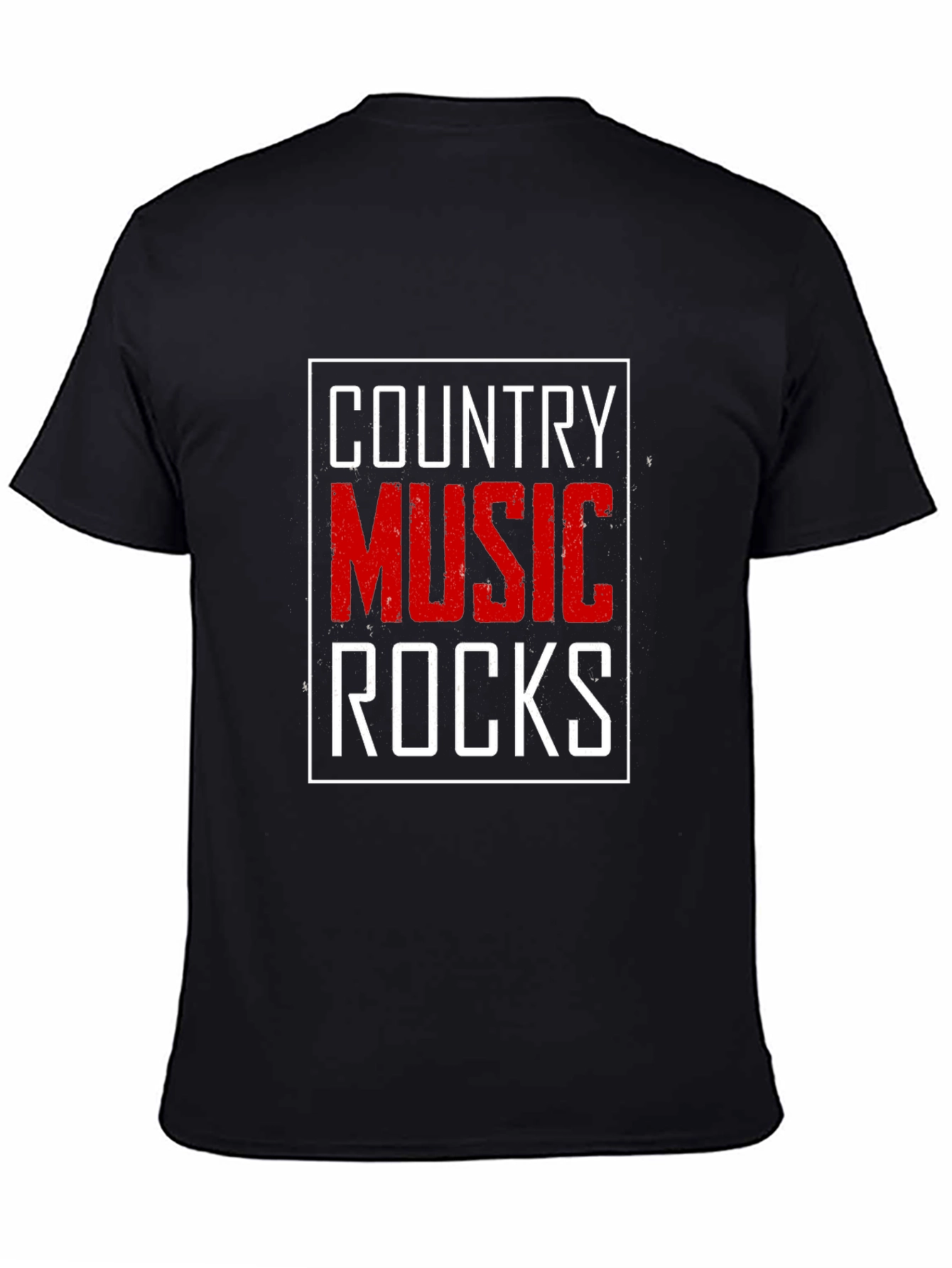 Country Music Rocks Graphic T-Shirt