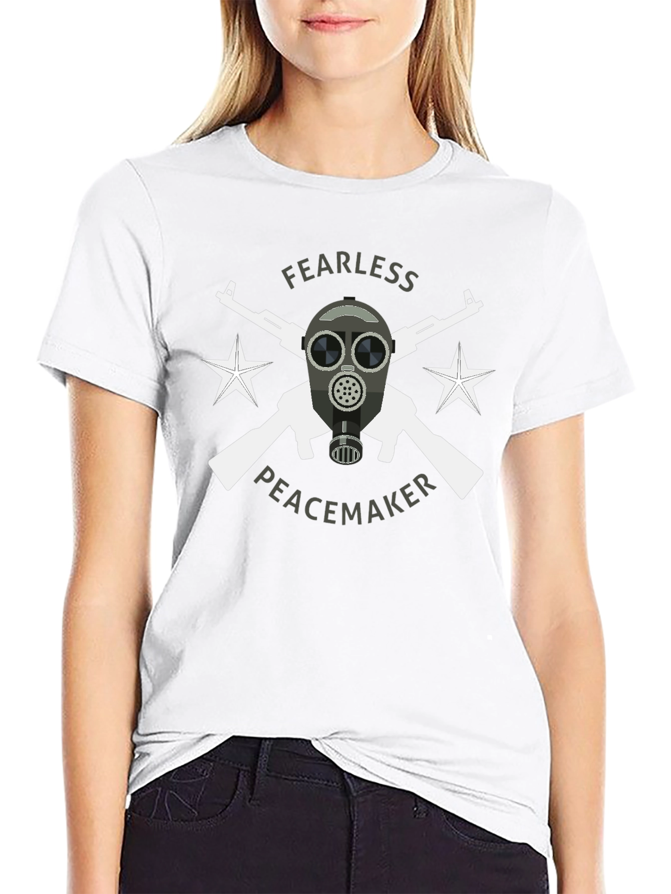 Fearless Peacemaker Graphic Tee - Black