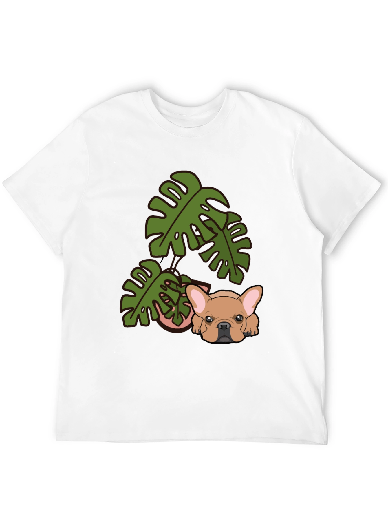 Dog & Monstera Graphic Tee