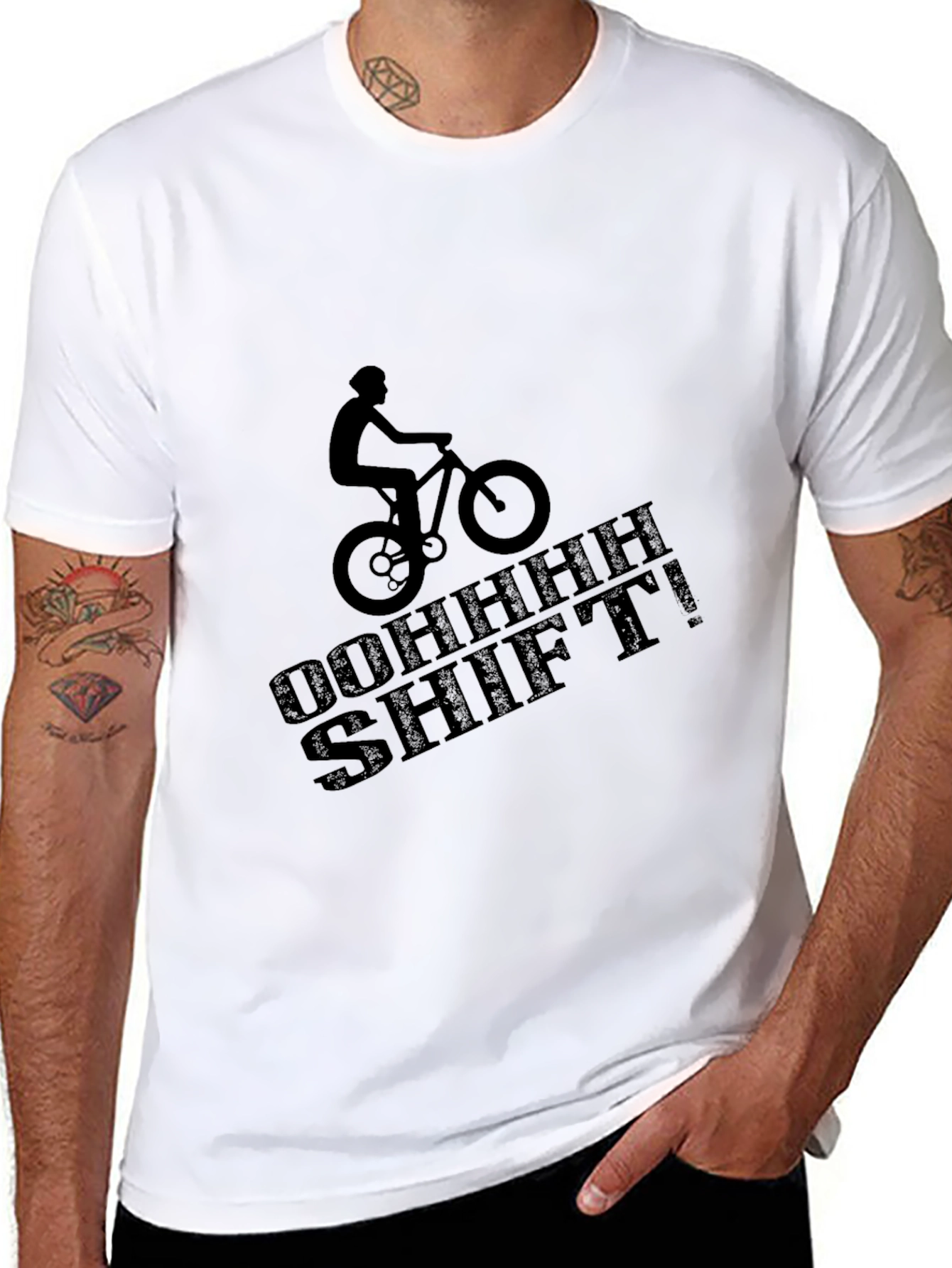 OOHHH SHIFT! Mountain Biker Graphic Tee