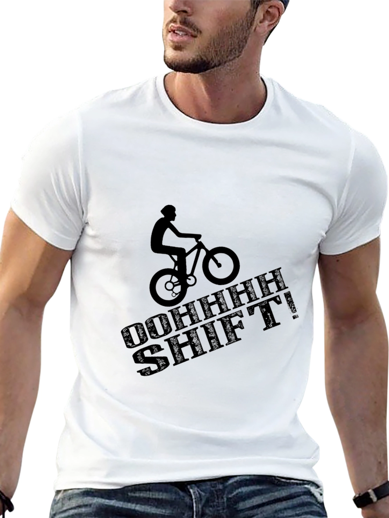 OOHHH SHIFT! Mountain Biker Graphic Tee