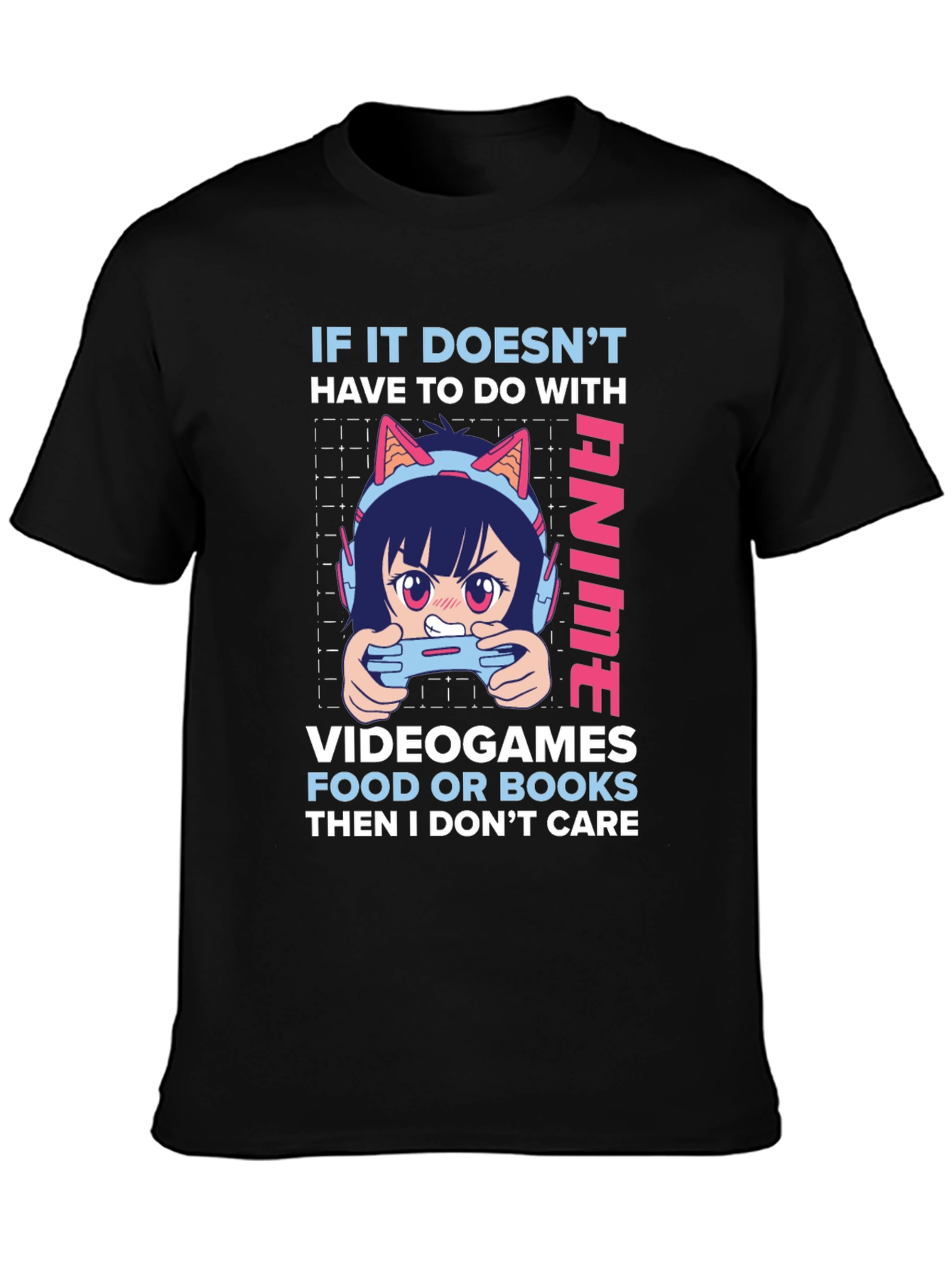 Anime Lover Graphic Tee - Gamer Girl Style
