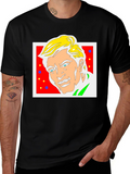 Funky Cartoon Portrait Graphic Tee