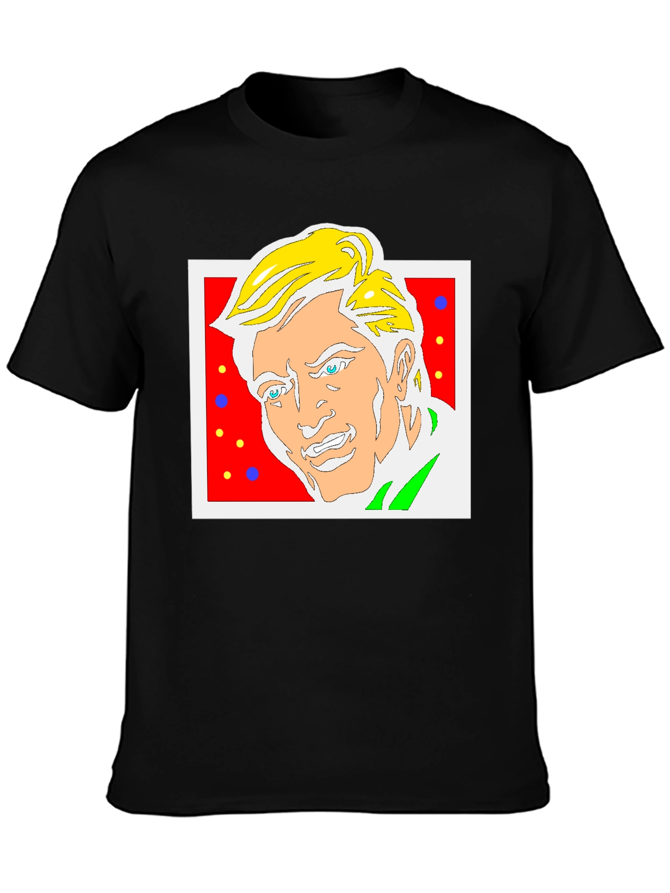 Funky Cartoon Portrait Graphic Tee