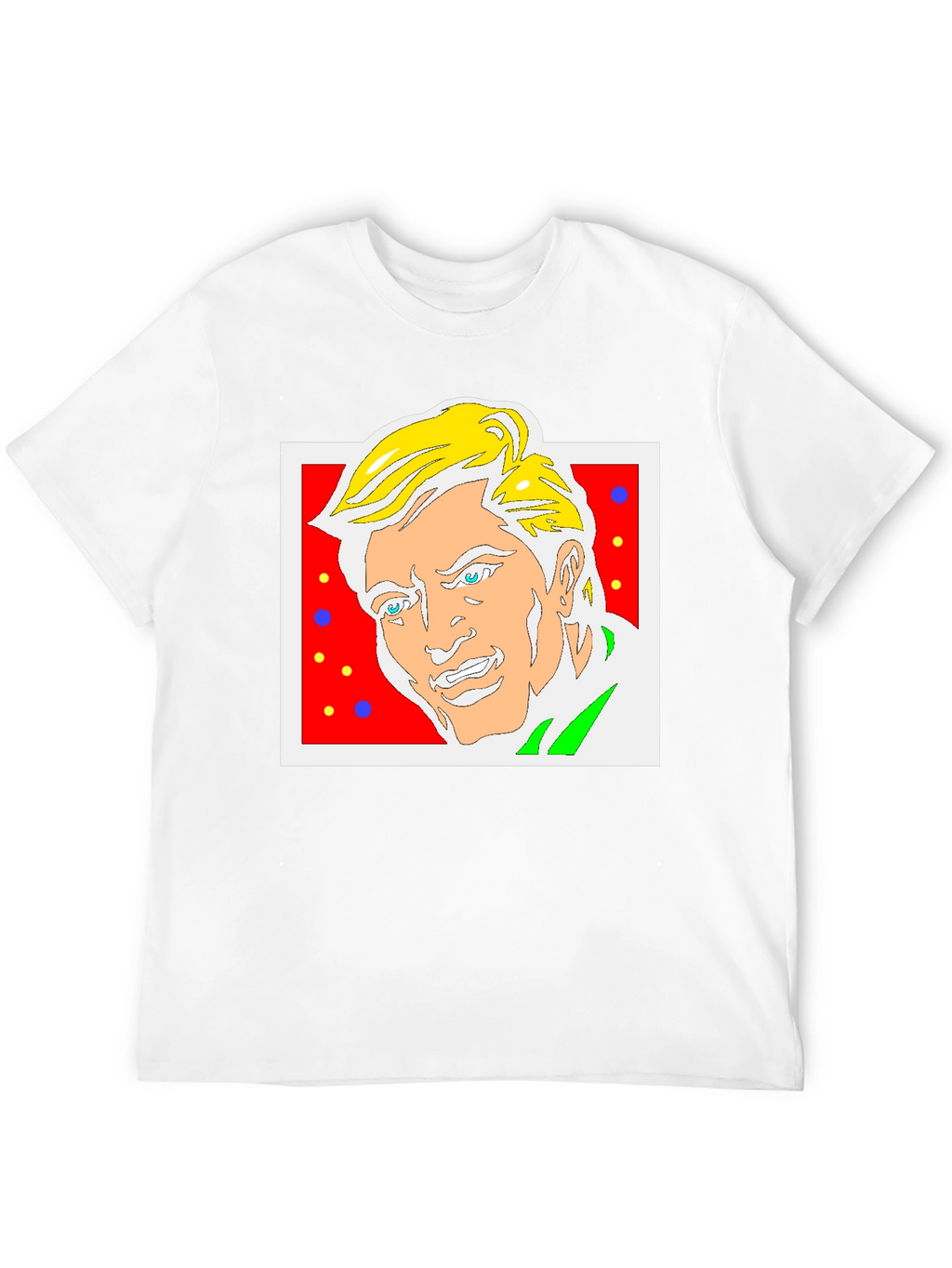 Funky Cartoon Portrait Graphic Tee