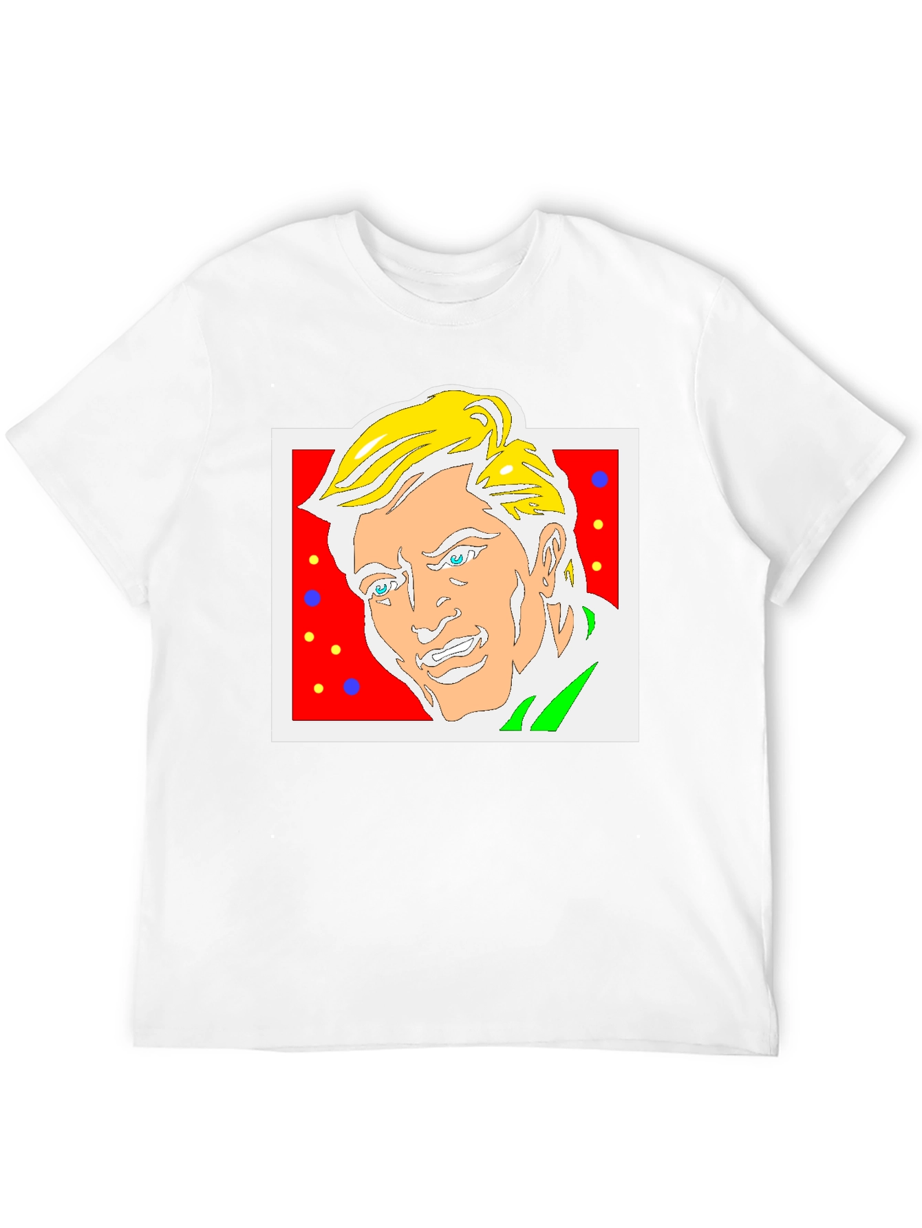 Funky Cartoon Portrait Graphic Tee