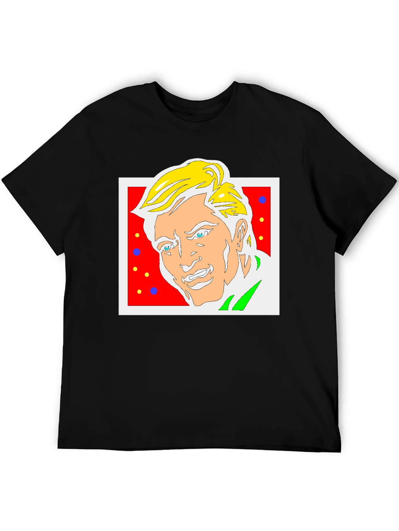 Funky Cartoon Portrait Graphic Tee