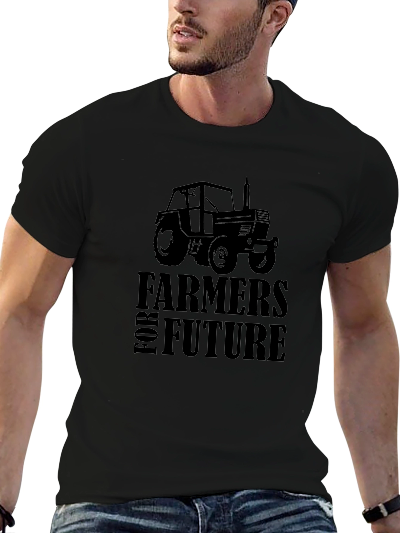 Farmers For Future Black Graphic Tee