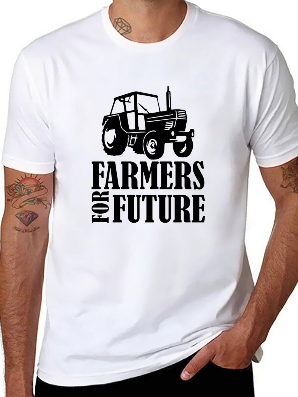 Farmers For Future Black Graphic Tee