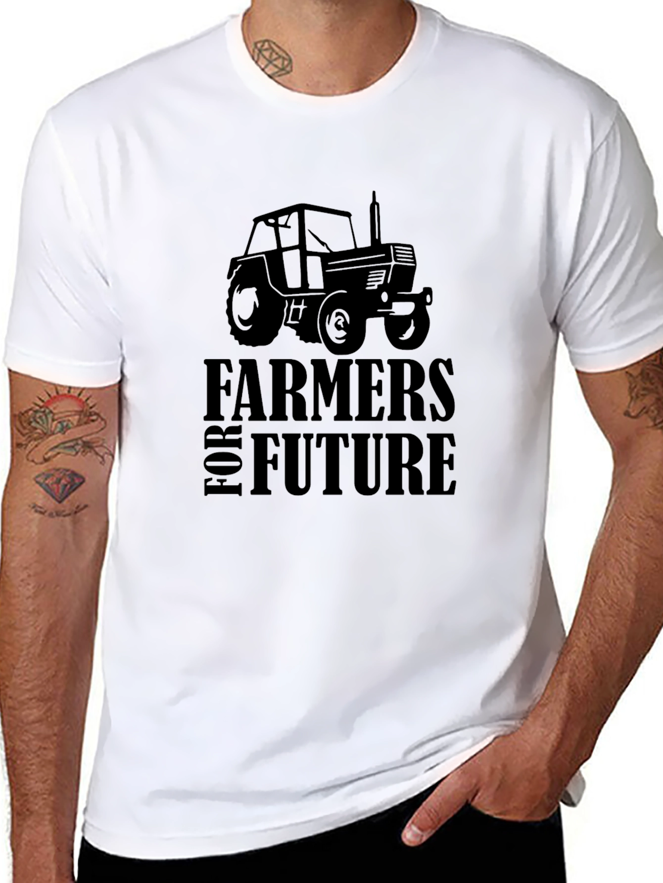 Farmers For Future Black Graphic Tee