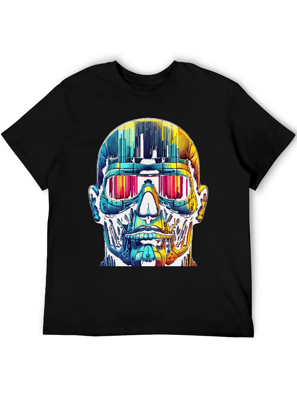 Cyberpunk Skull Graphic Tee