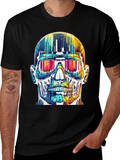 Cyberpunk Skull Graphic Tee