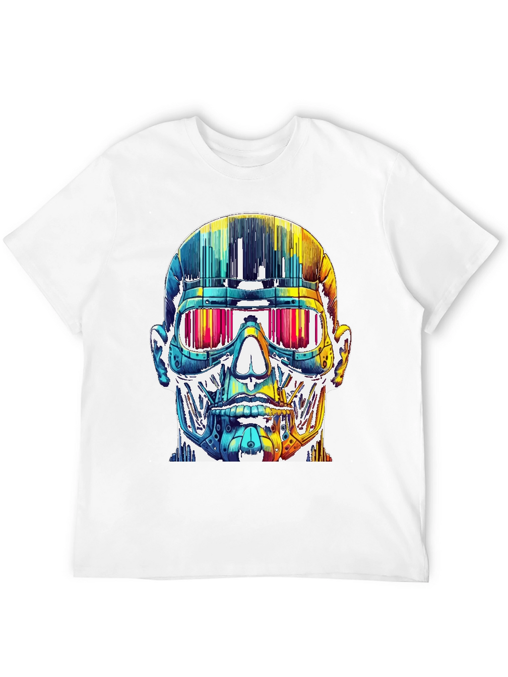 Cyberpunk Skull Graphic Tee