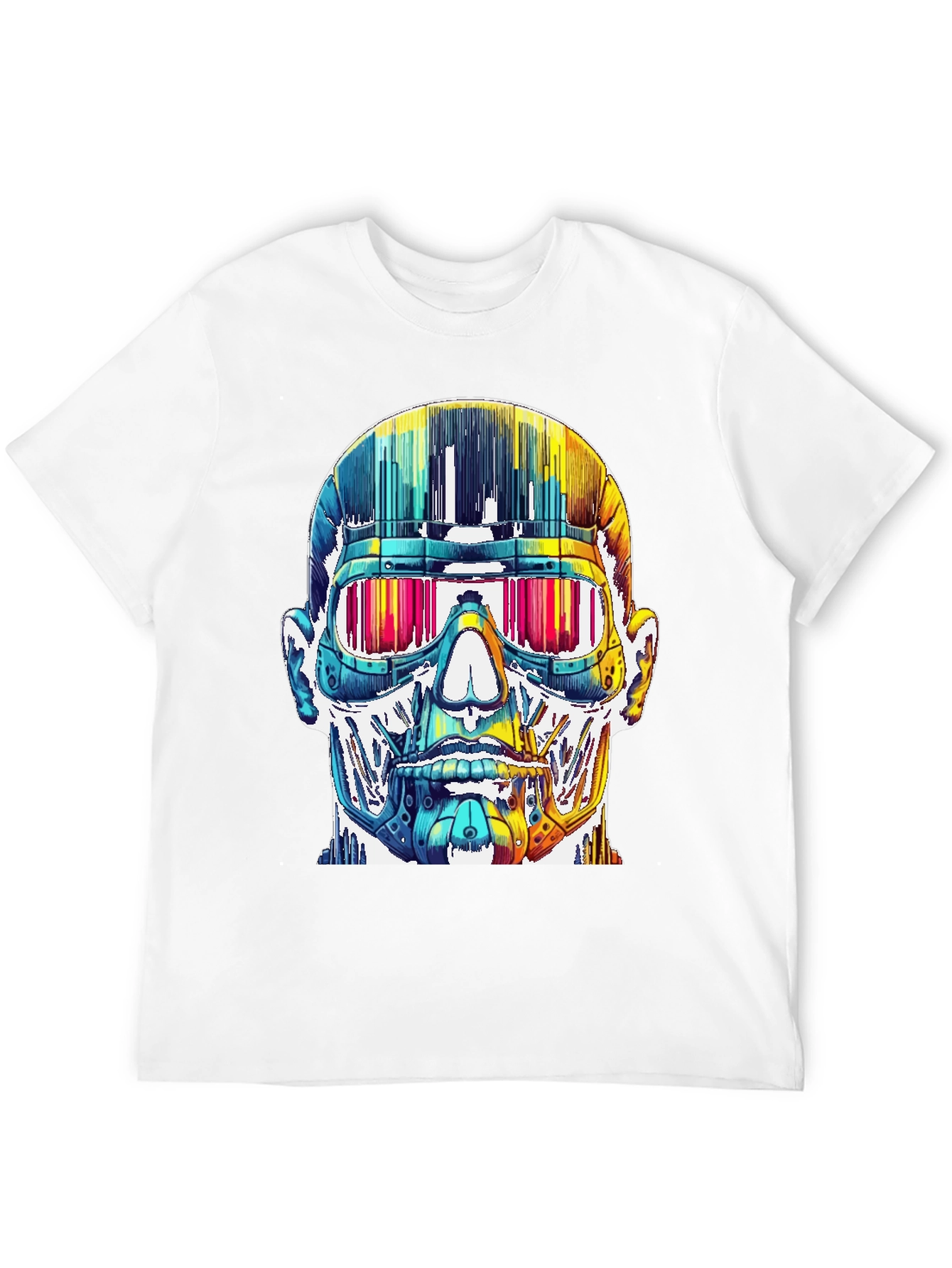 Cyberpunk Skull Graphic Tee