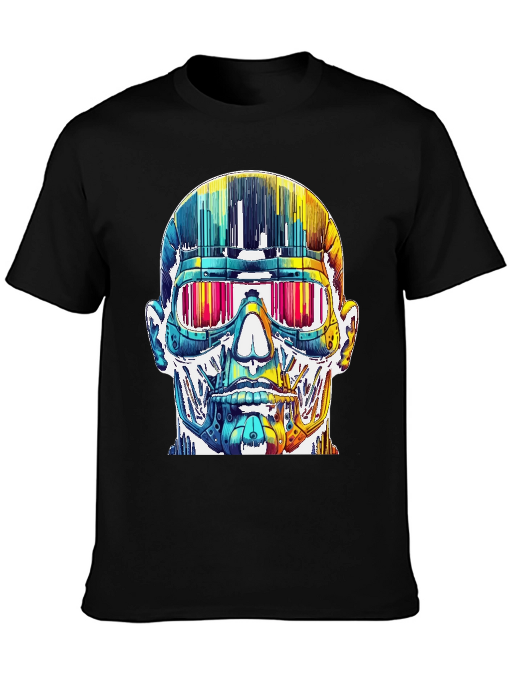 Cyberpunk Skull Graphic Tee