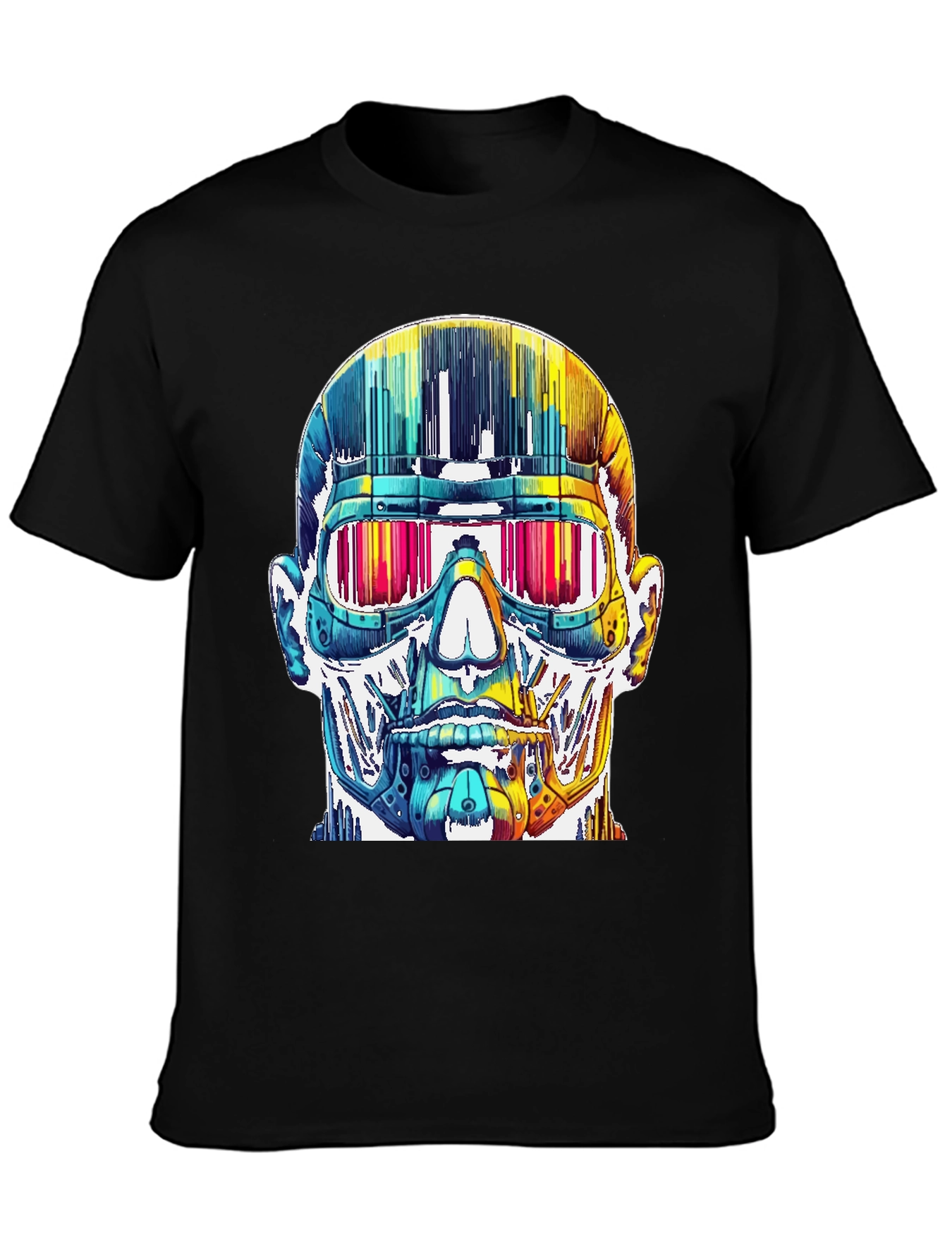 Cyberpunk Skull Graphic Tee