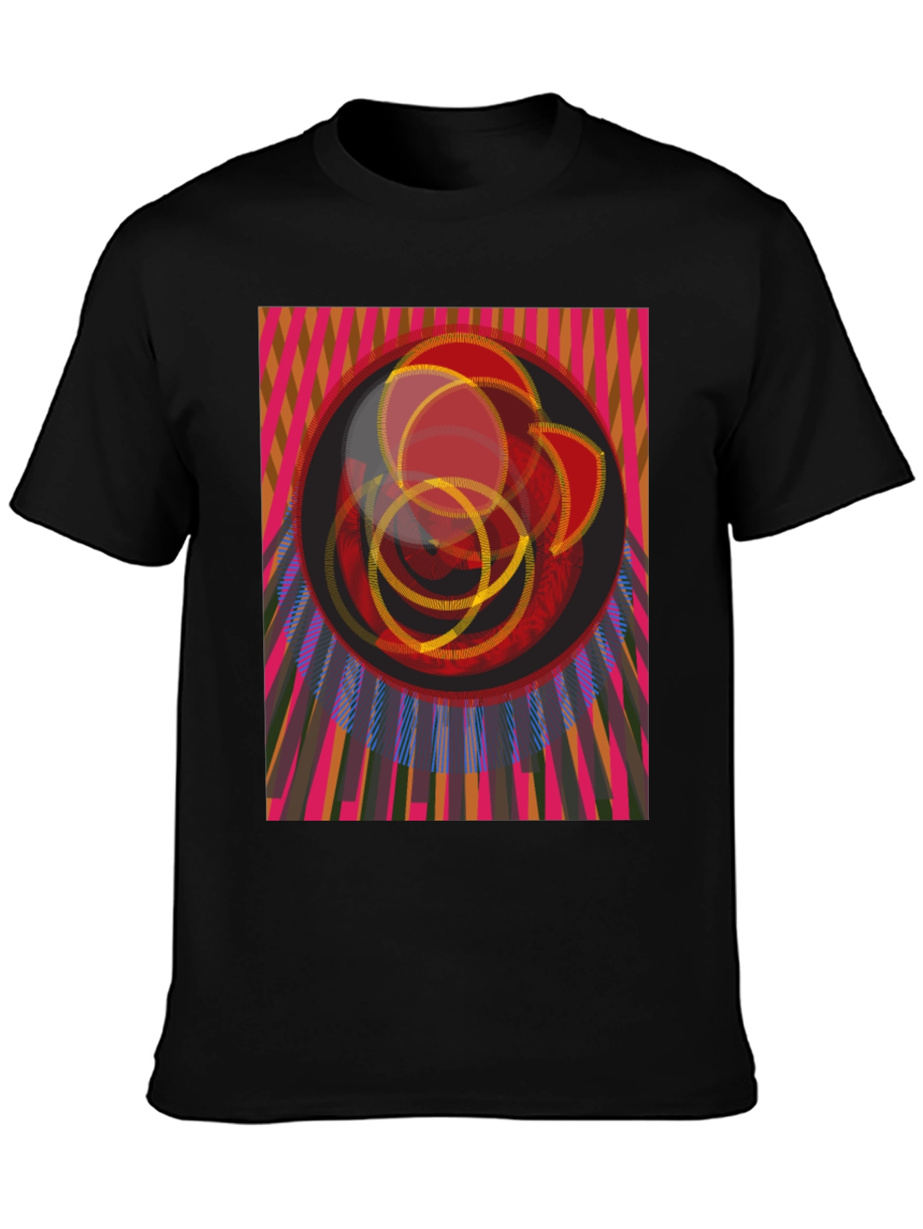 Abstract Geometric Graphic T-Shirt - Modern Art Tee