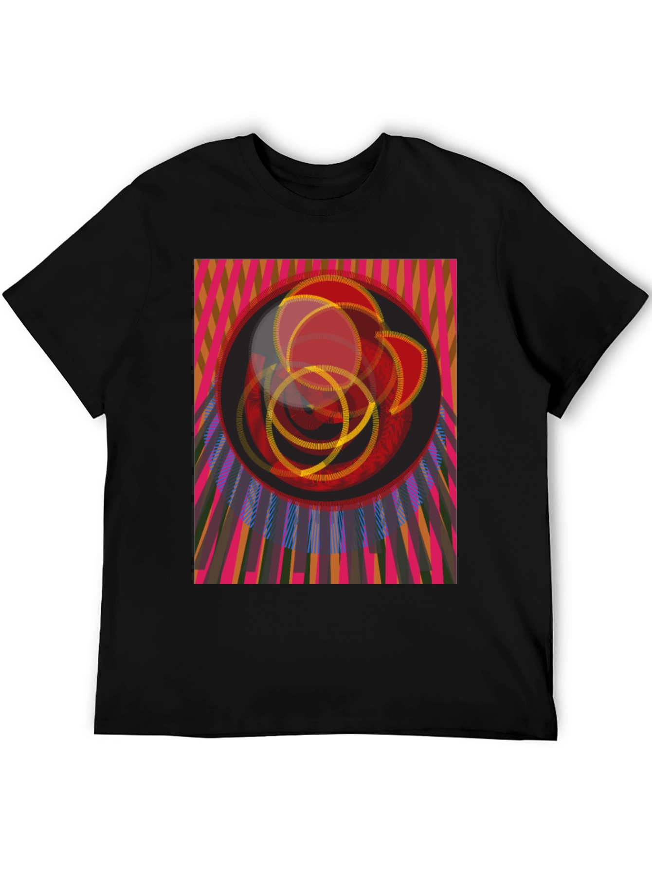 Abstract Geometric Graphic T-Shirt - Modern Art Tee