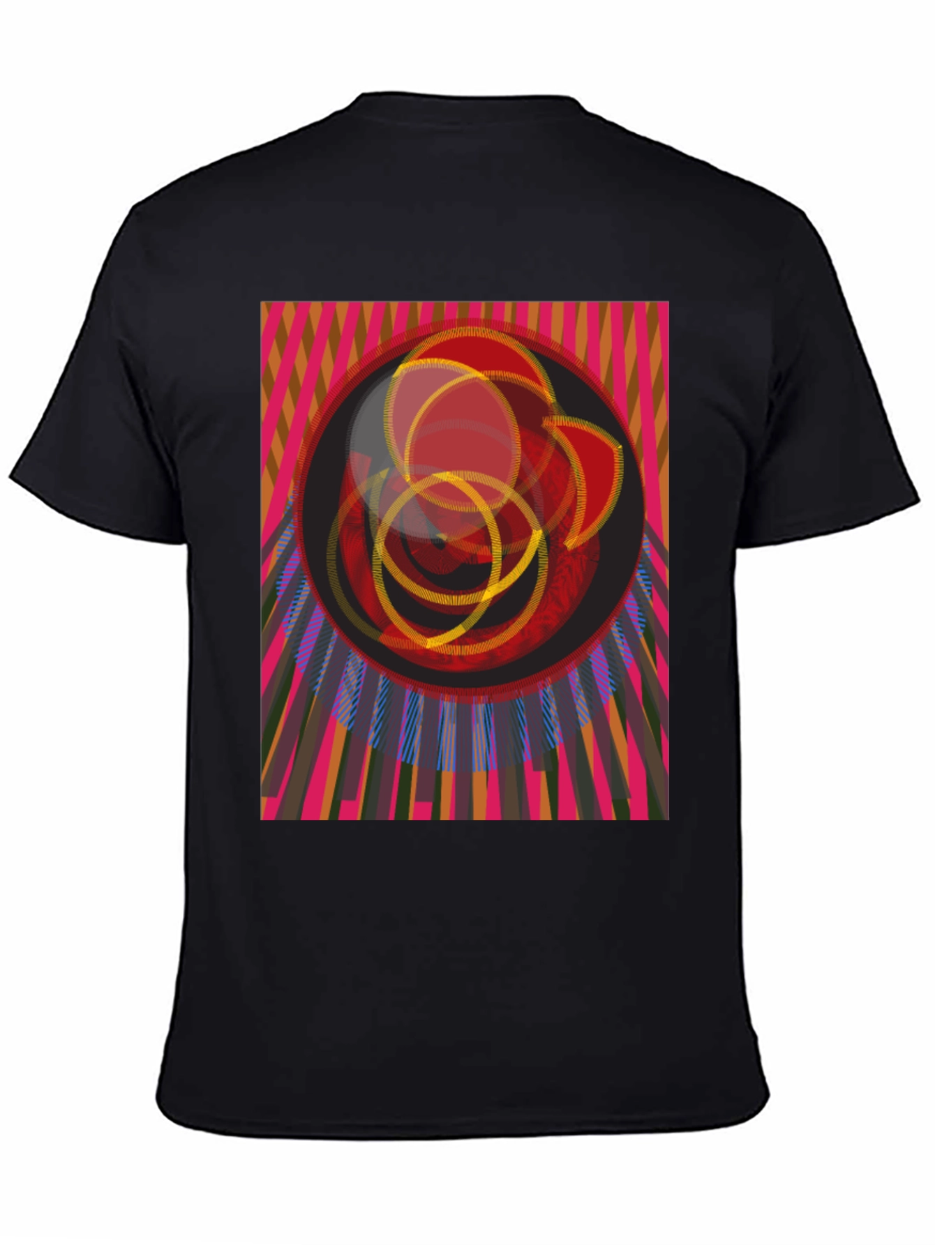Abstract Geometric Graphic T-Shirt - Modern Art Tee