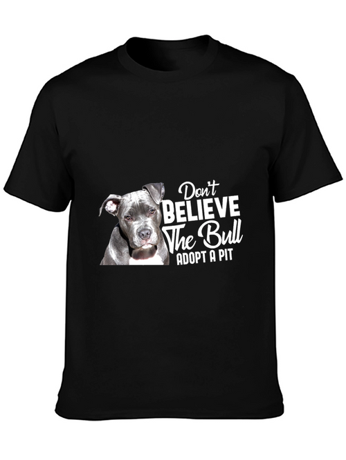 Adopt A Pit T-Shirt: Dont Believe The Bull