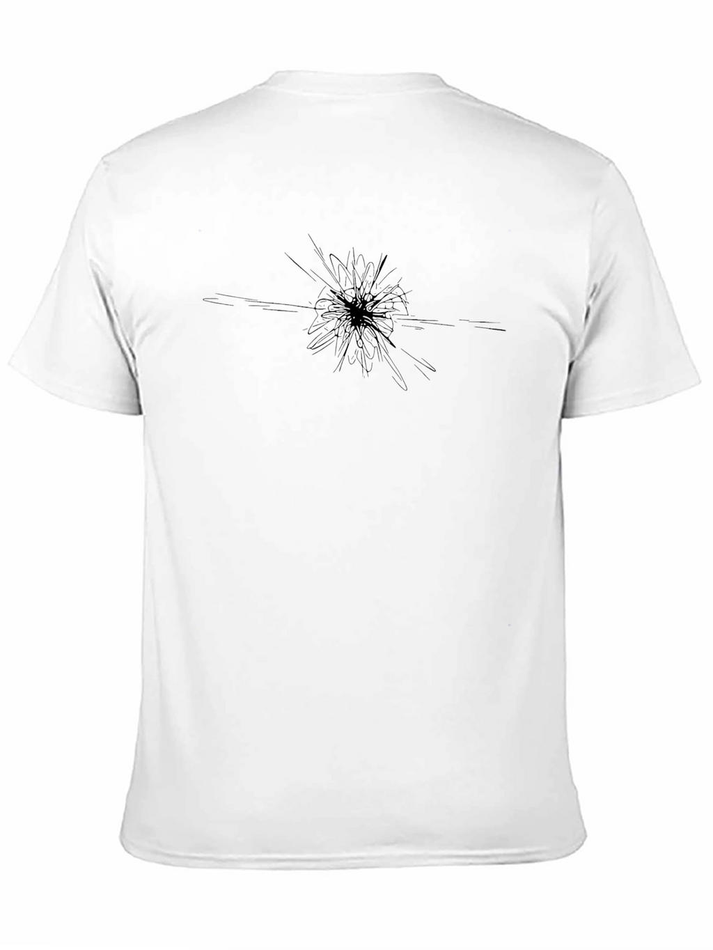 Abstract Burst Black T-Shirt