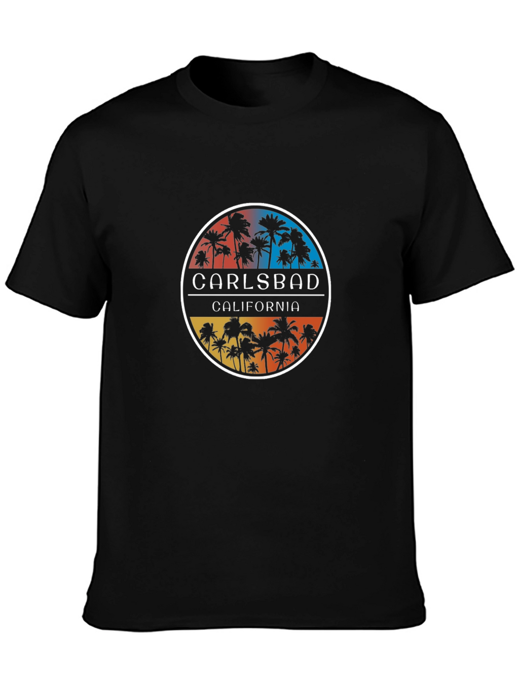 Carlsbad California Palm Tree Graphic T-Shirt