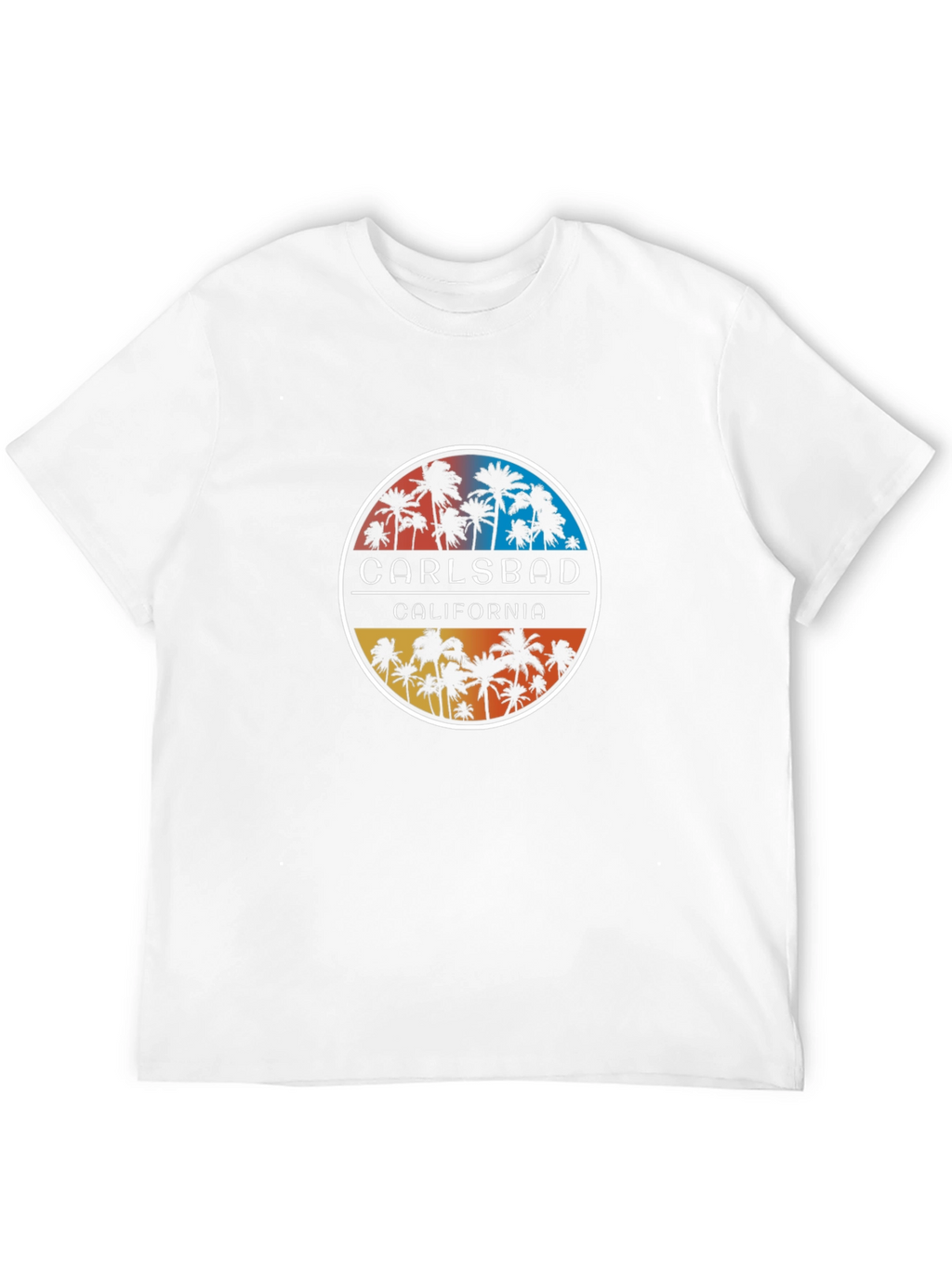 Carlsbad California Palm Tree Graphic T-Shirt