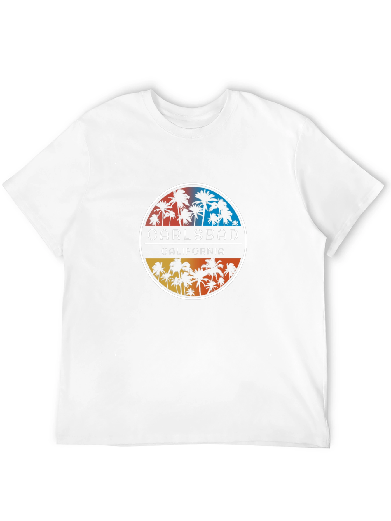 Carlsbad California Palm Tree Graphic T-Shirt