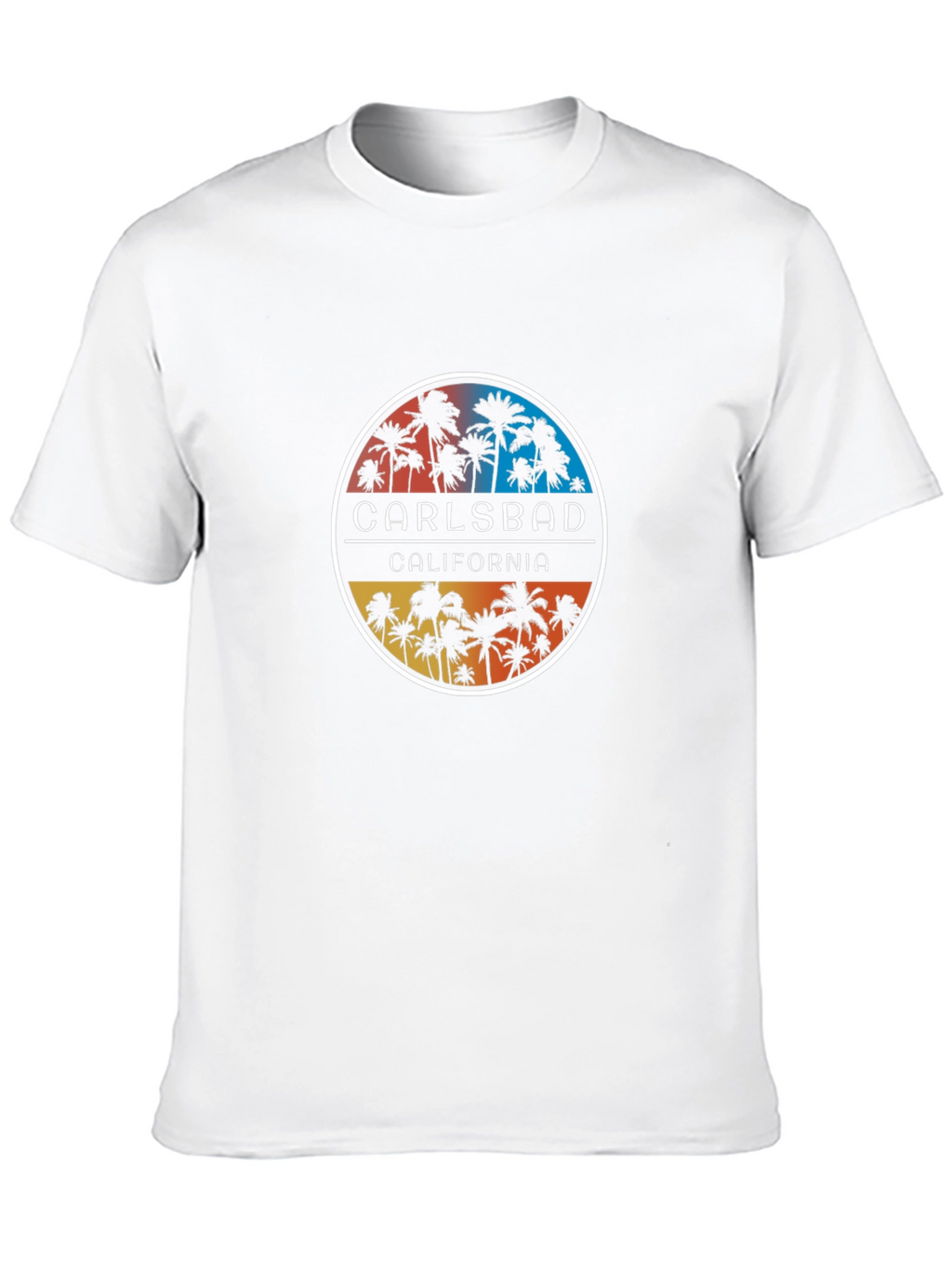 Carlsbad California Palm Tree Graphic T-Shirt