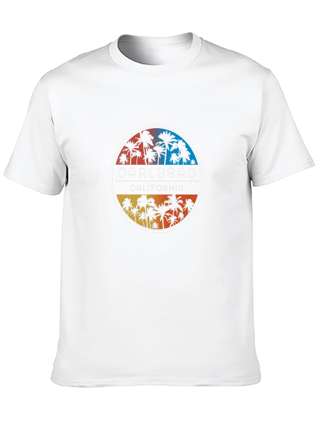 Carlsbad California Palm Tree Graphic T-Shirt