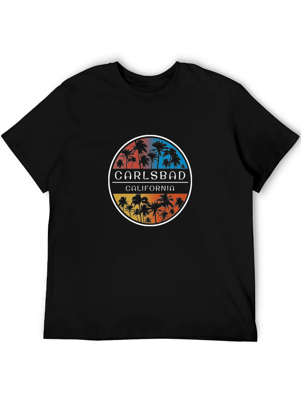 Carlsbad California Palm Tree Graphic T-Shirt