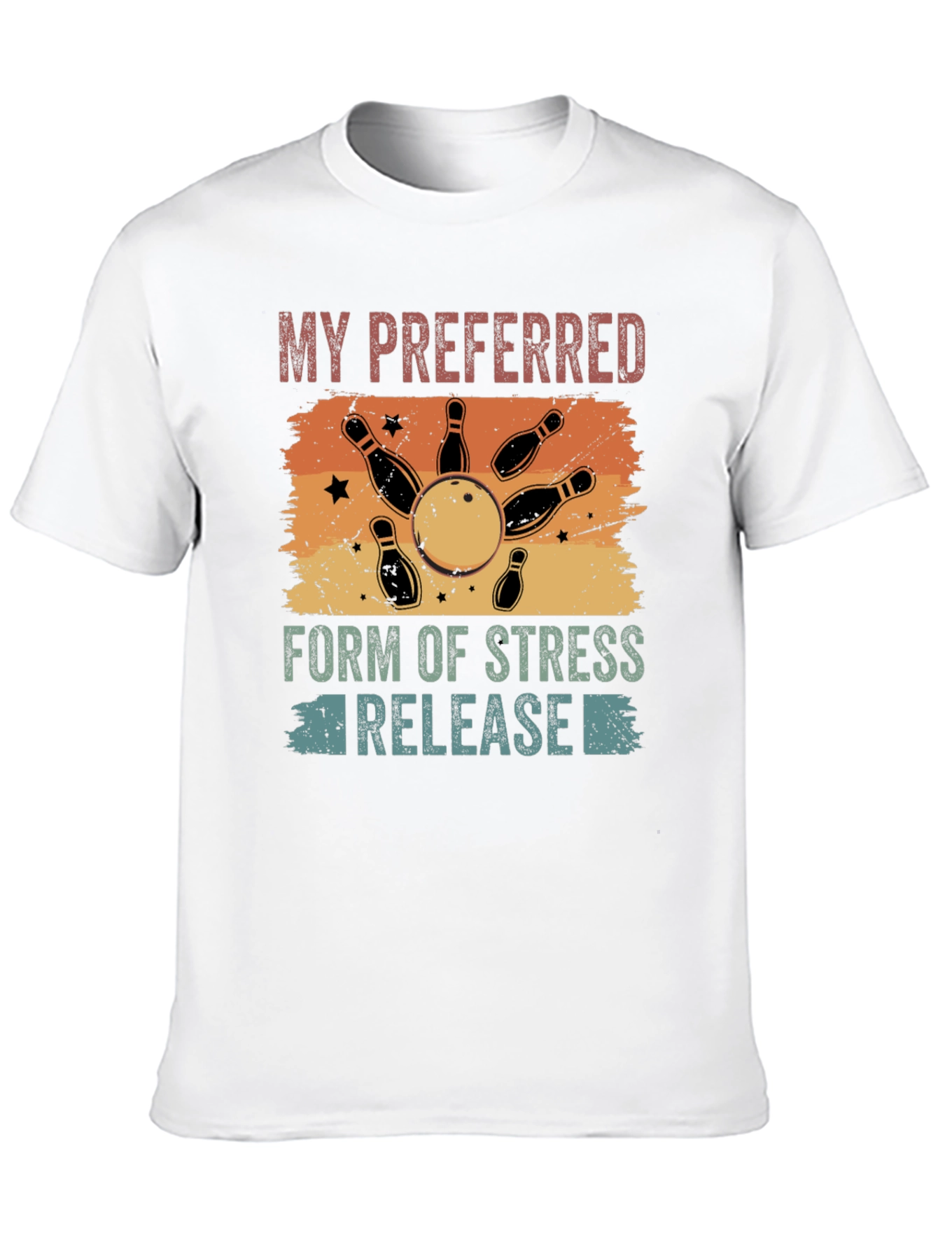 Bowling Stress Relief Graphic Tee