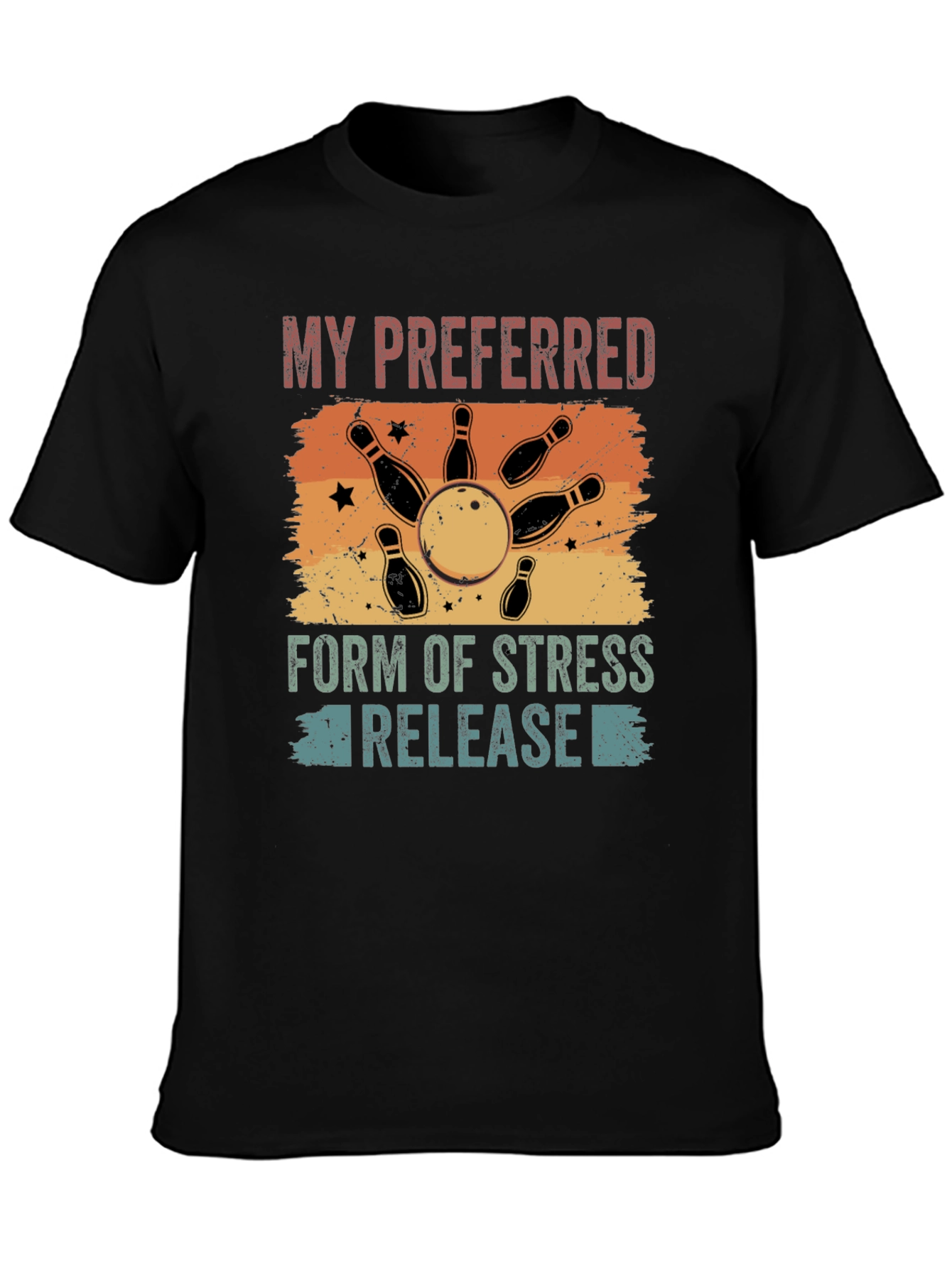 Bowling Stress Relief Graphic Tee