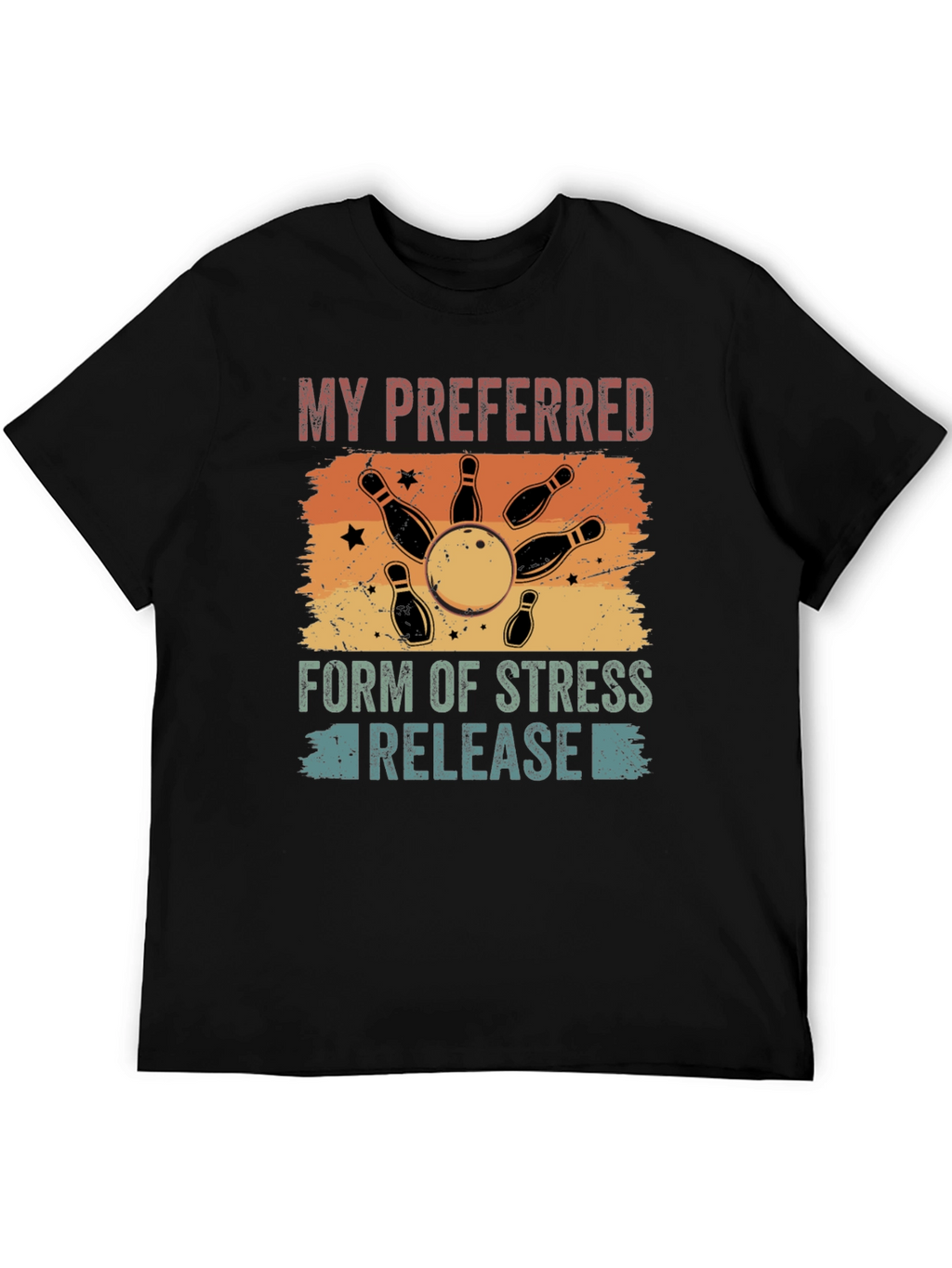 Bowling Stress Relief Graphic Tee