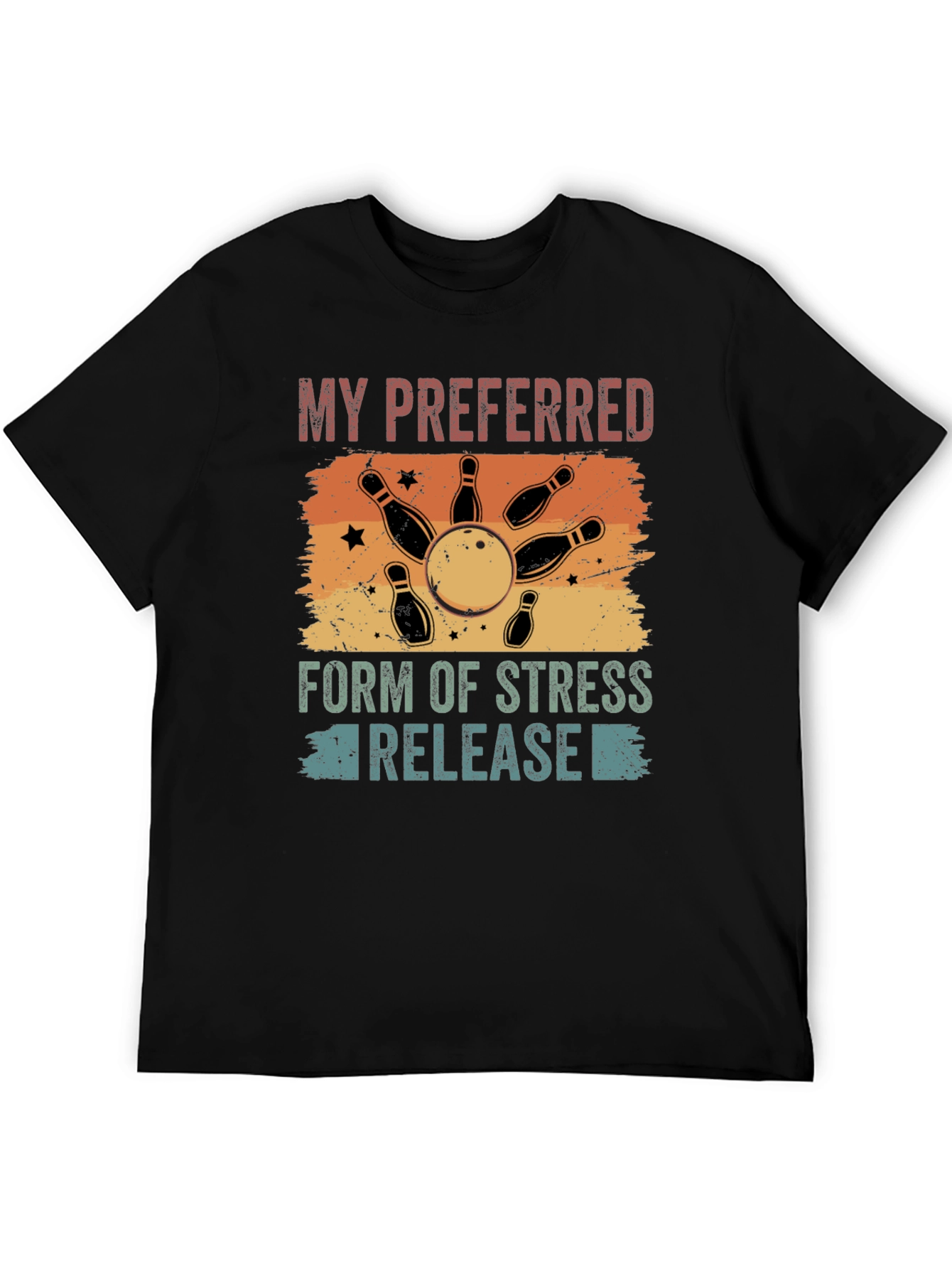 Bowling Stress Relief Graphic Tee