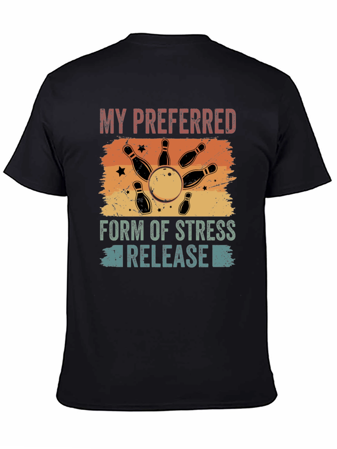 Bowling Stress Relief Graphic Tee