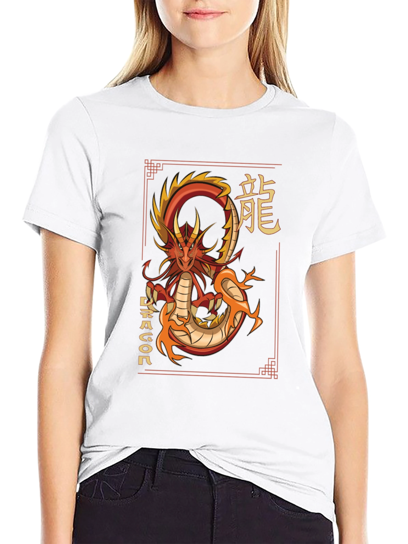 Dragon Graphic T-Shirt - Asian Style
