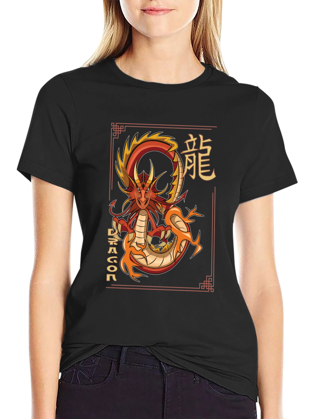Dragon Graphic T-Shirt - Asian Style
