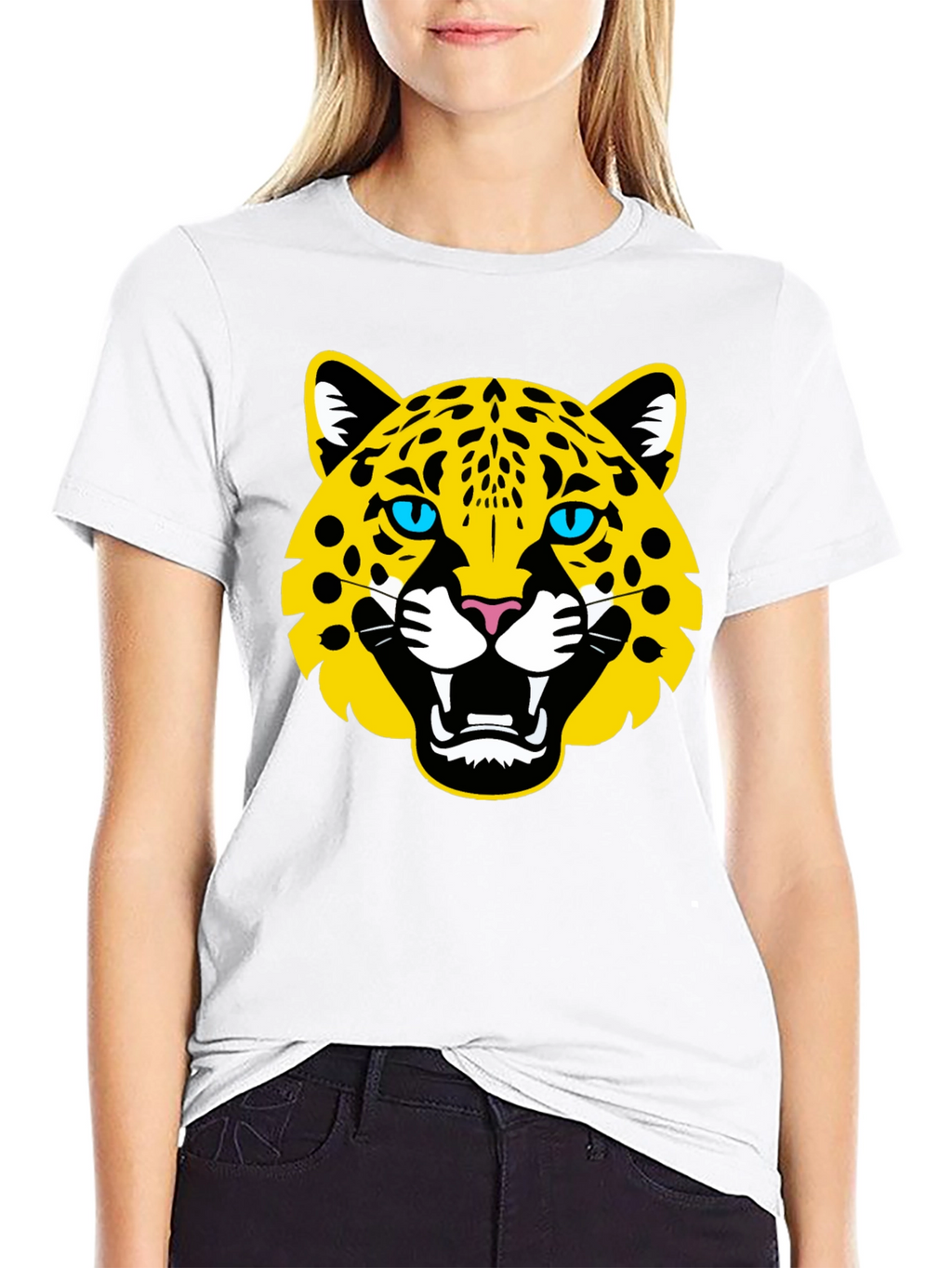 Bold Jaguar Graphic Black T-Shirt