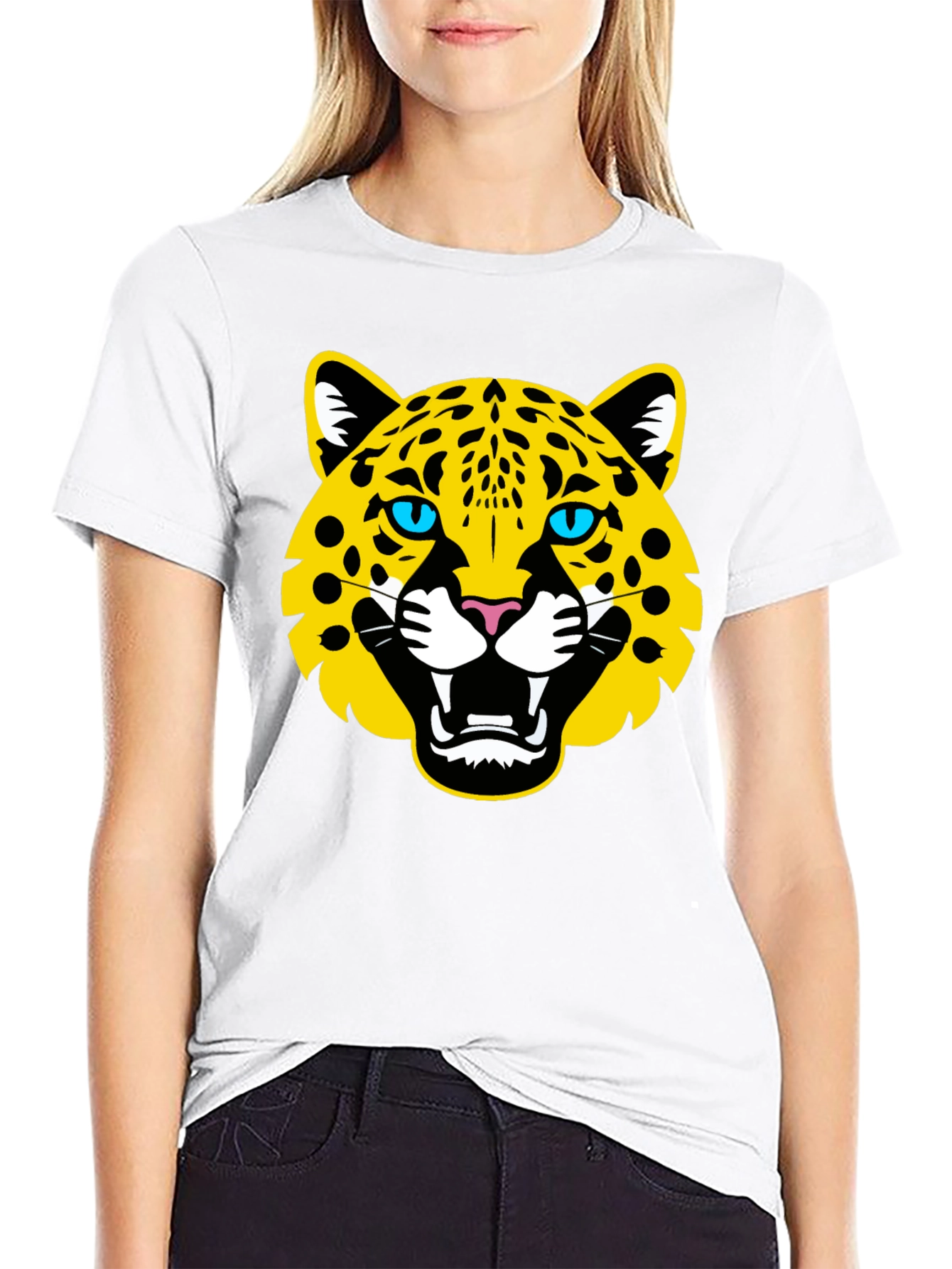 Bold Jaguar Graphic Black T-Shirt