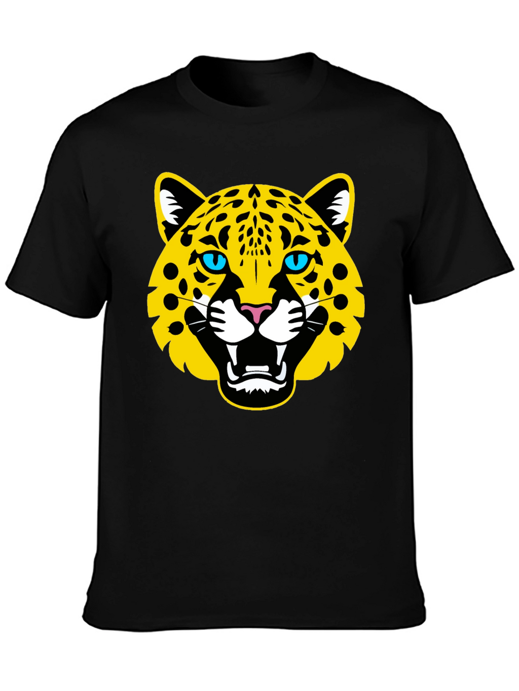 Bold Jaguar Graphic Black T-Shirt