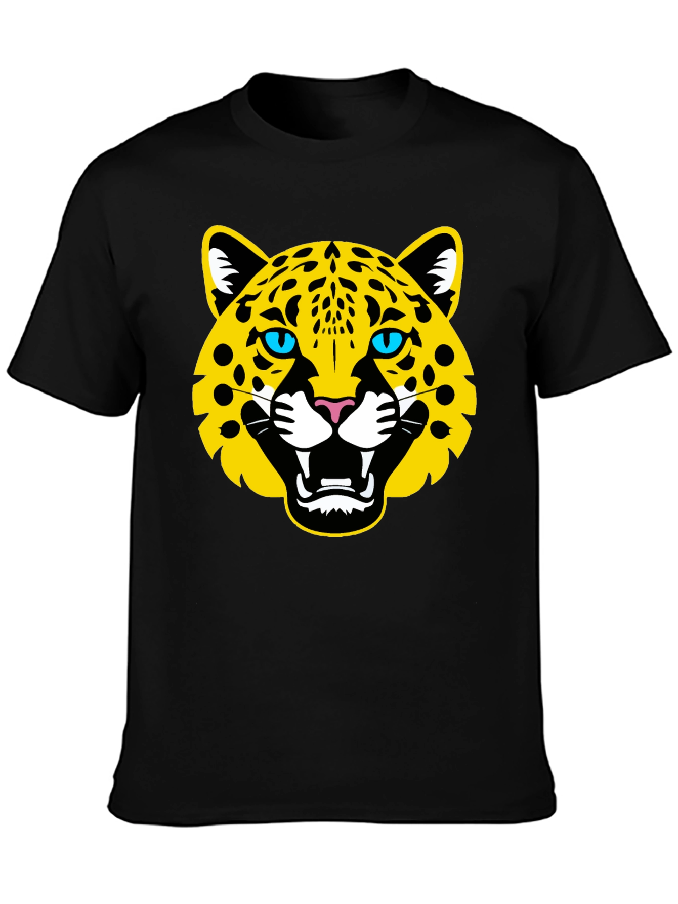 Bold Jaguar Graphic Black T-Shirt