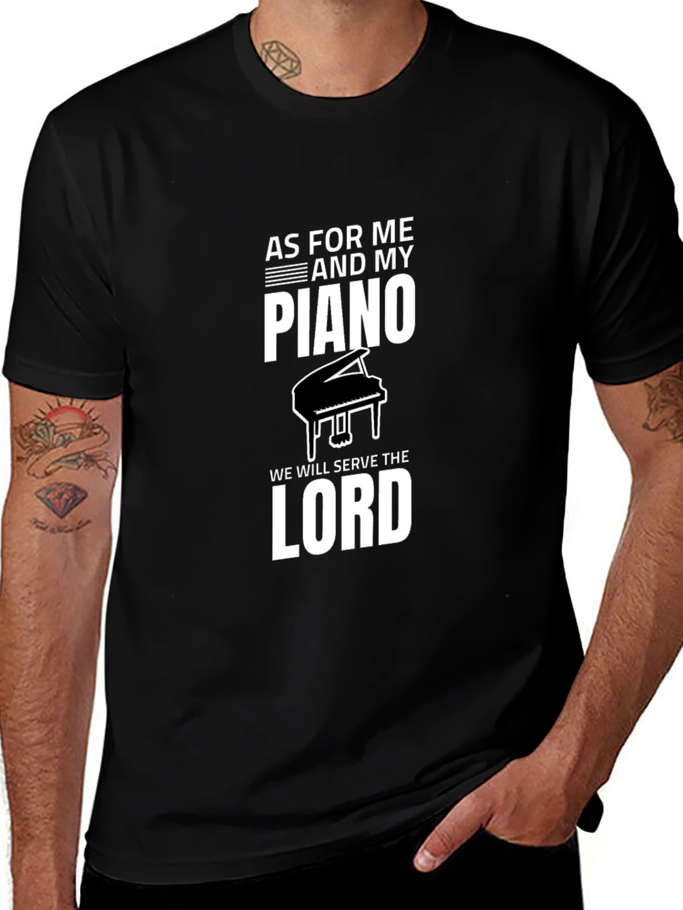 Piano & Lord Graphic T-Shirt - Black