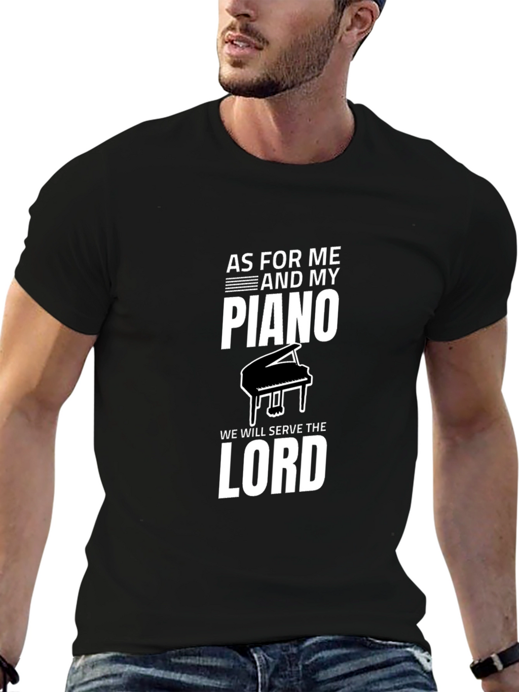 Piano & Lord Graphic T-Shirt - Black