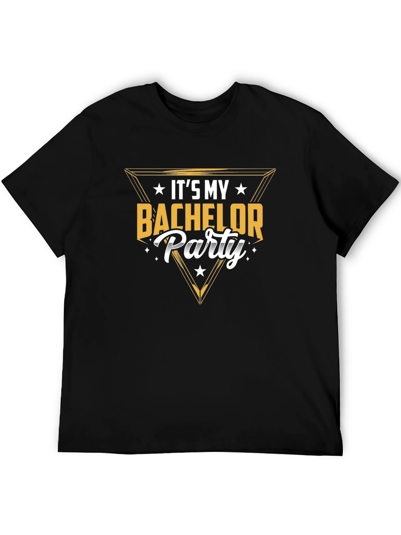 Bachelor Party Graphic Tee - Black Cotton Shirt