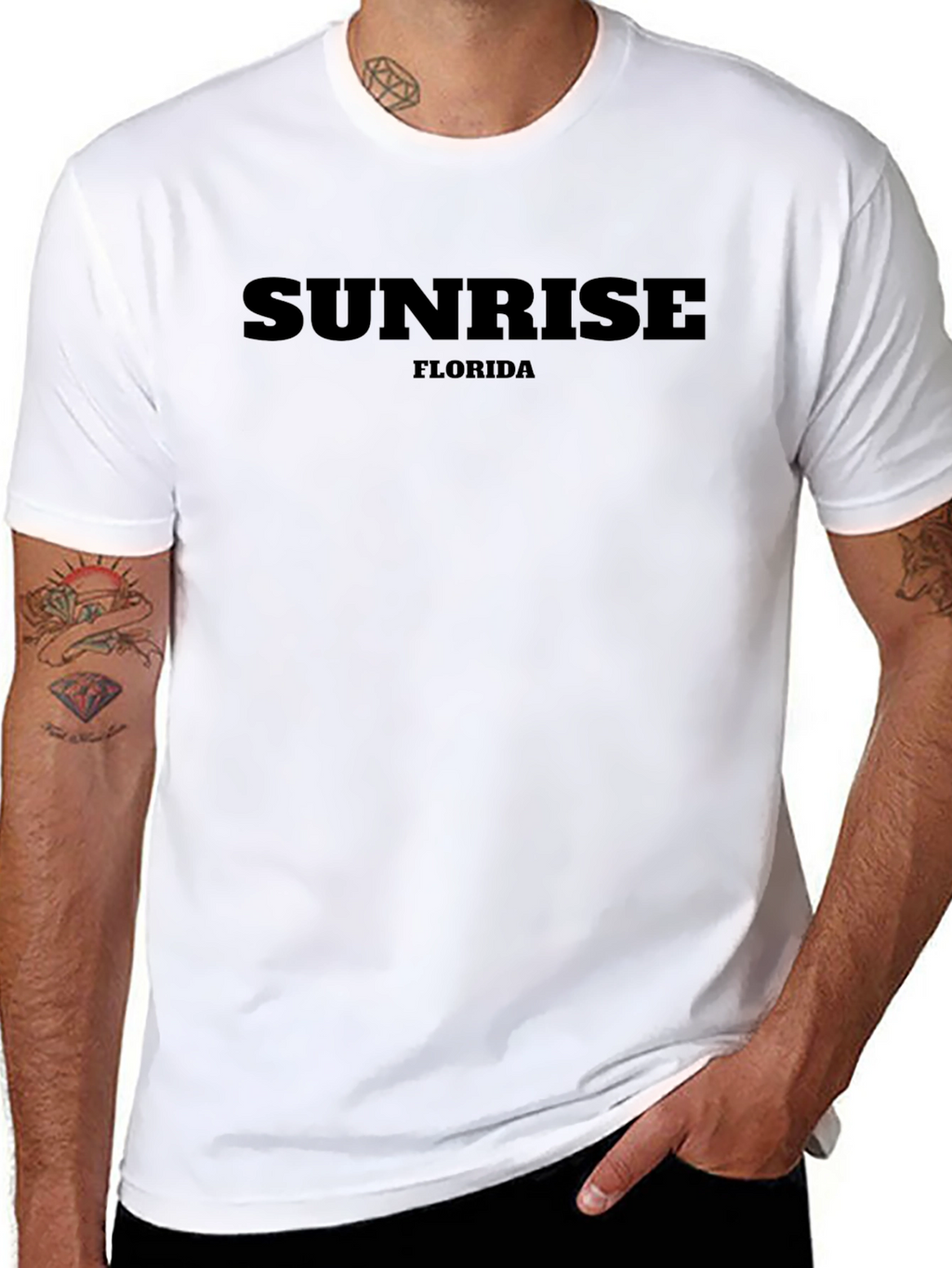 Sunrise Florida Black Graphic Tee